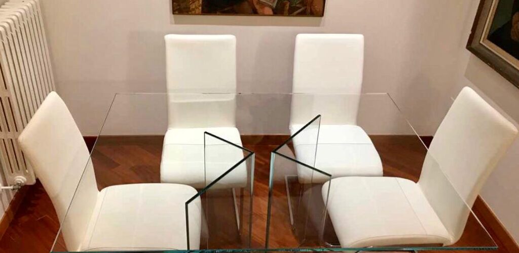 Tavolo in vetro Martuzzi